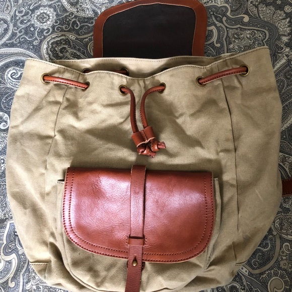 Madewell Tan and Brown Backpack - Picture 3 of 6